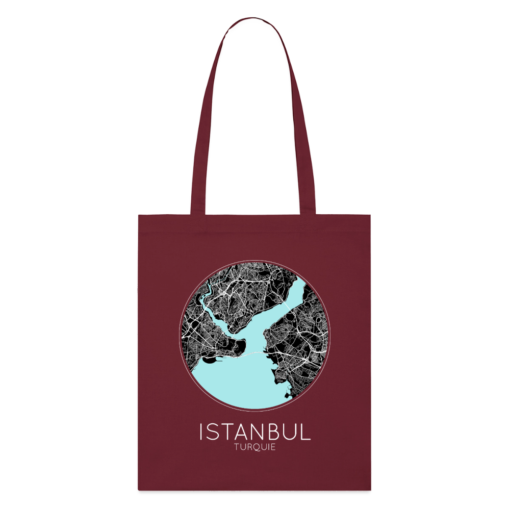 Tote Bag Istanbul Bio – Plan d’Istanbul - bordeaux