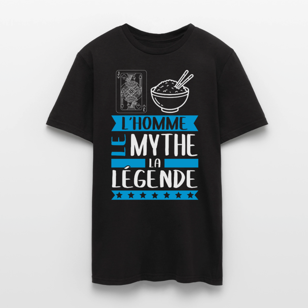 T-shirt homme Valéry rébus – L’homme, le mythe, la légende - noir
