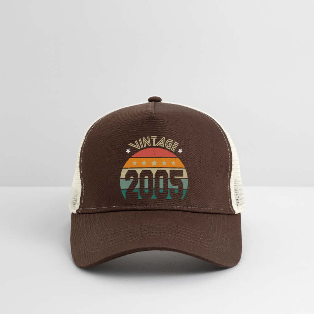 Casquette Trucker - Anniversaire 20 Ans - Vintage 2005 - marron/beige