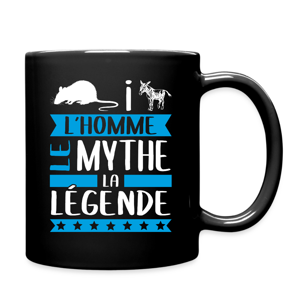 Mug uni Rayane rébus – L’homme, le mythe, la légende - noir