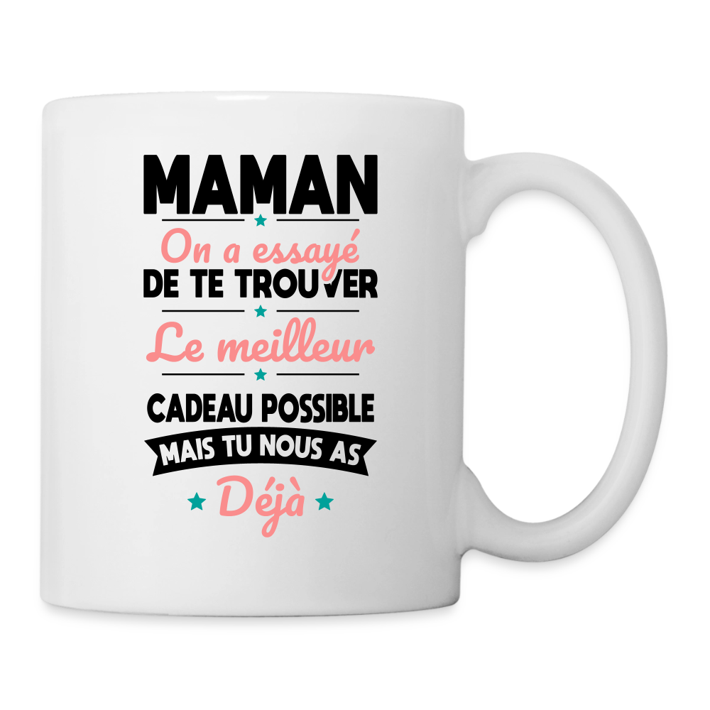 Mug blanc maman fête des mères humour - blanc