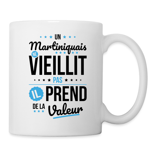 Mug blanc - Un Martiniquais ne vieillit pas - blanc