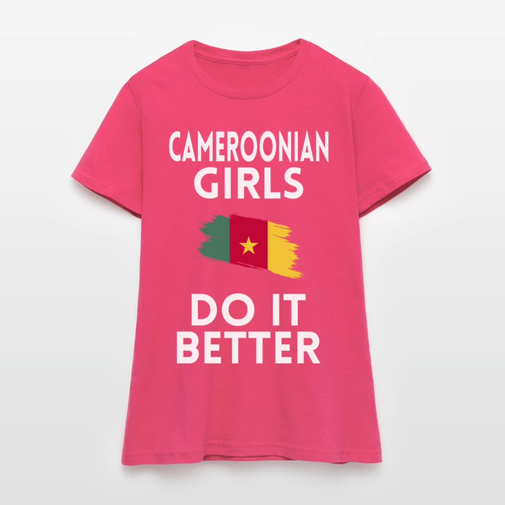 T-shirt femme - Cameroonian Girls Do It Better - rose azalée