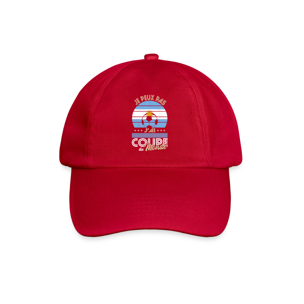 Casquette classique - Je peux pas j'ai Coupe du Monde - Argentine - rouge classique