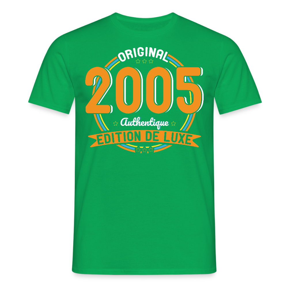 T-shirt Homme - Anniversaire 20 Ans - Original 2005 Authentique - vert