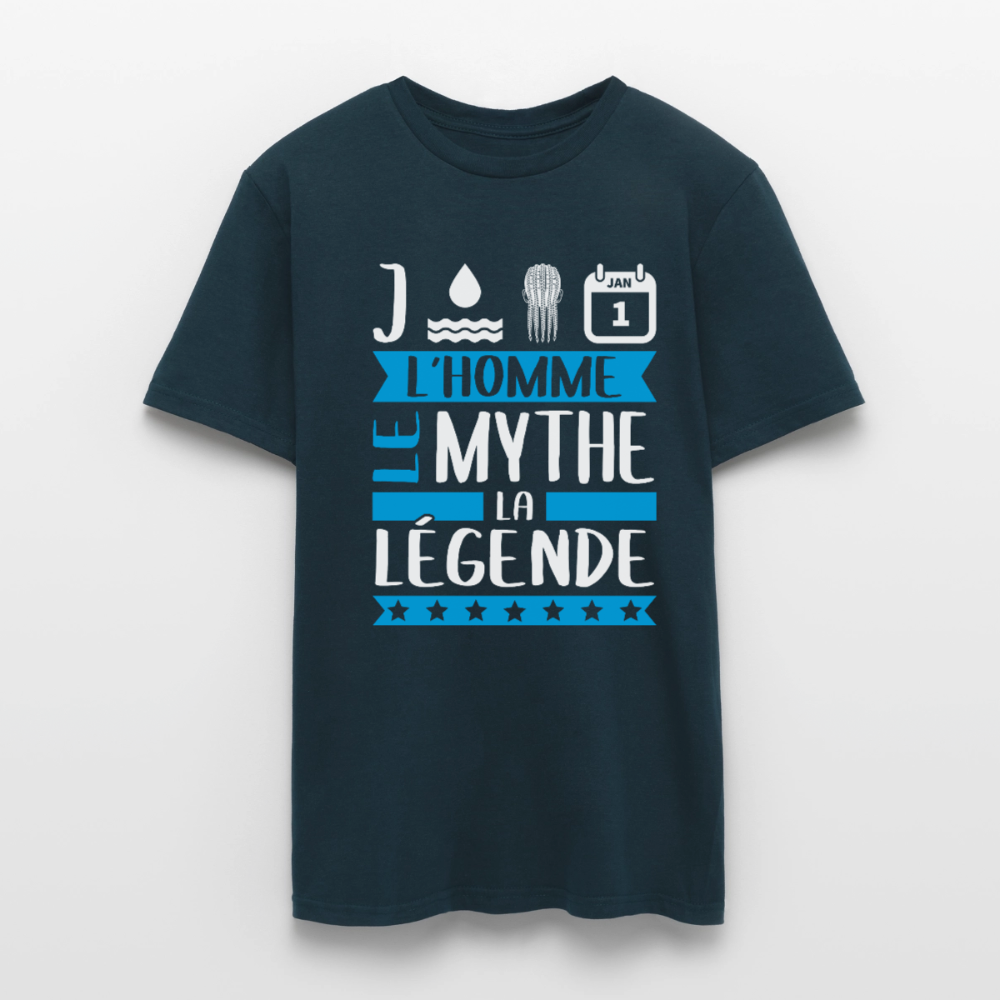 T-shirt homme Jonathan rébus – L’homme, le mythe, la légende - marine