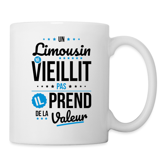 Mug blanc - Un Limousin ne vieillit pas - blanc