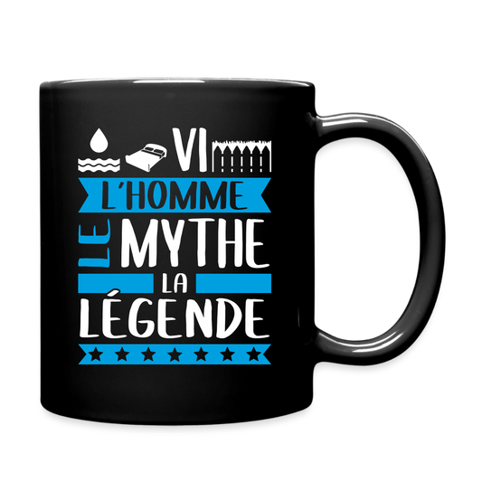 Mug uni Olivier rébus – L’homme, le mythe, la légende - noir