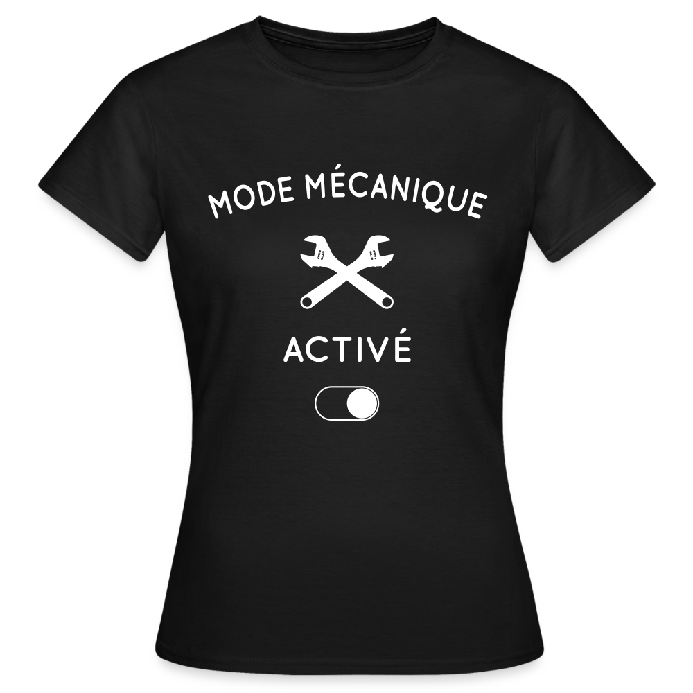 T-shirt Femme - Mode mécanique activé - noir