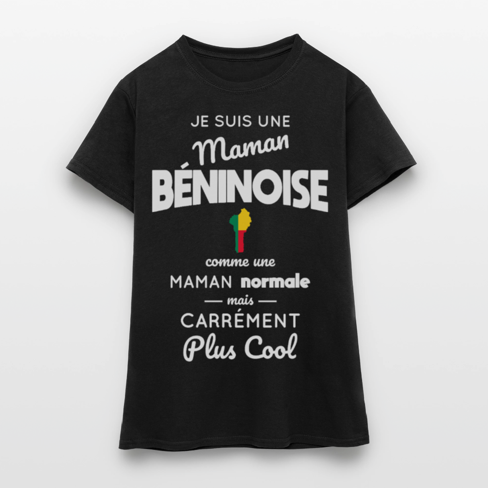 T-shirt Femme - Maman Béninoise plus cool - noir