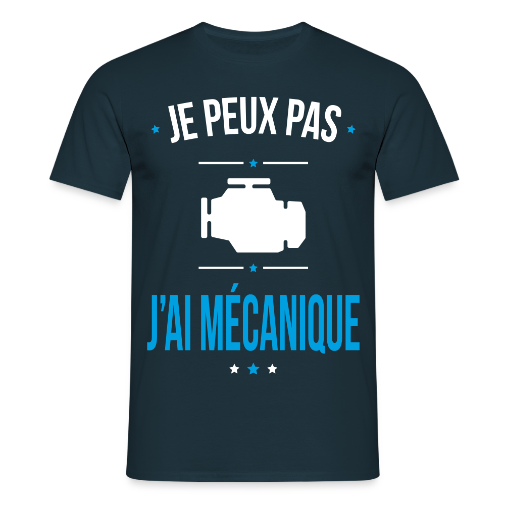 T-shirt Homme - Je peux pas j'ai Mécanique - marine