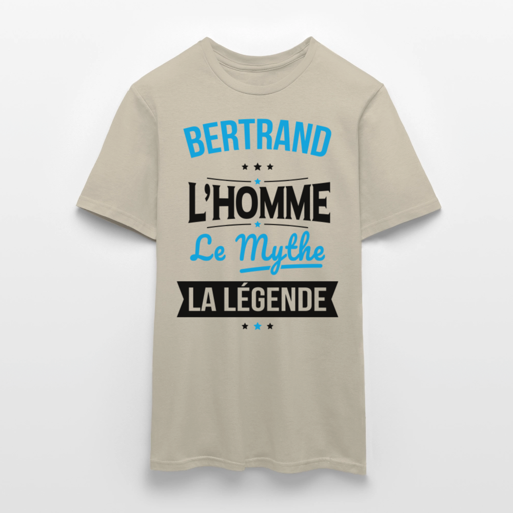 T-shirt Homme - Bertrand - l'Homme - le Mythe - la Légende - beige sable