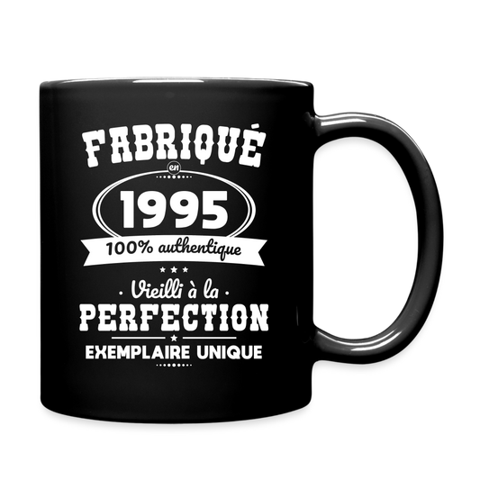 Mug uni - Anniversaire 30 Ans - Fabriqué en 1995 - noir