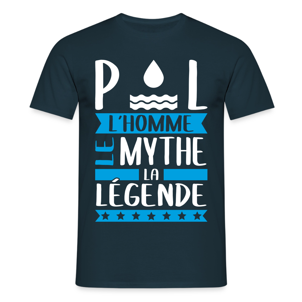 T-shirt homme Paul rébus – L’homme, le mythe, la légende - marine