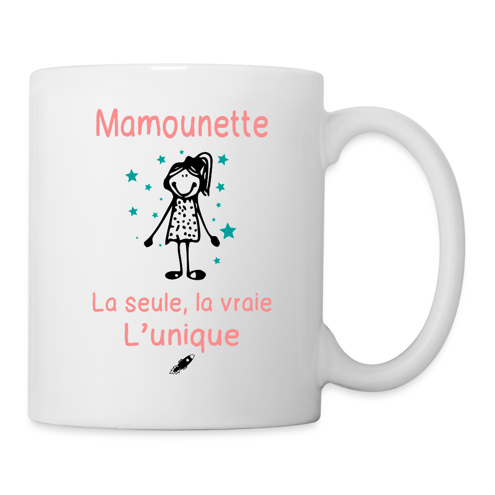 Mug blanc - Mamounette - la seule - la vraie - l'unique - blanc