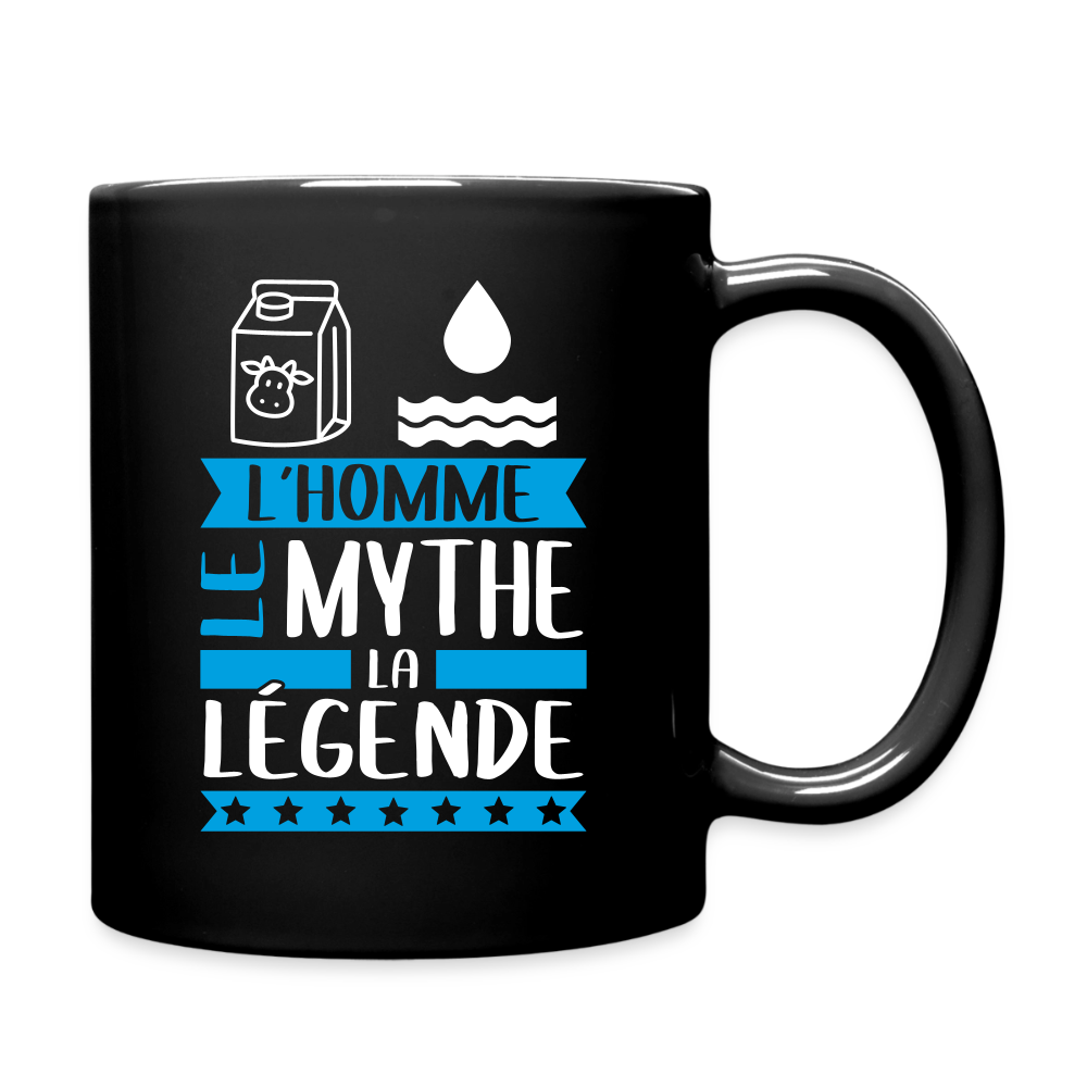 Mug uni Léo rébus – L’homme, le mythe, la légende - noir