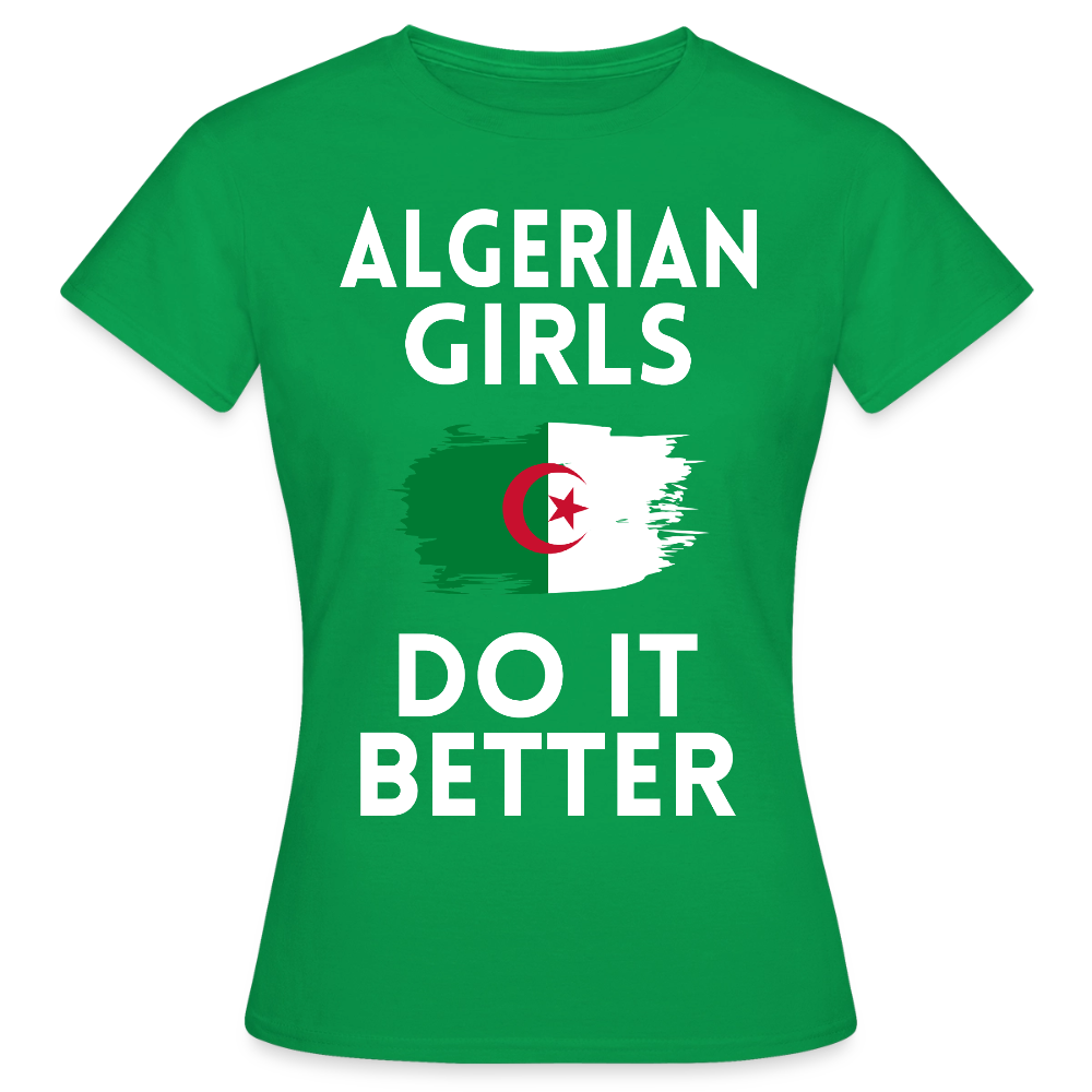 T-shirt femme - Algerian Girls Do It Better - vert
