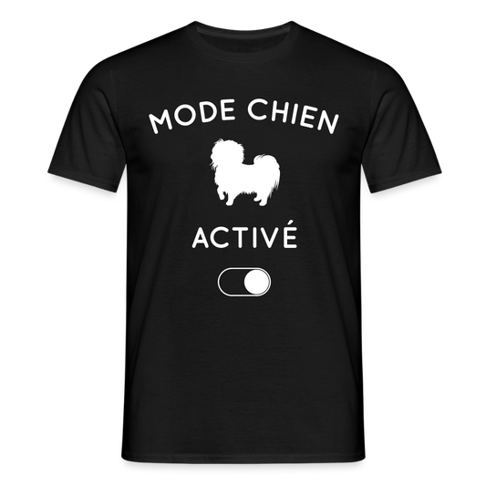 T-shirt Homme - Mode chien activé - noir