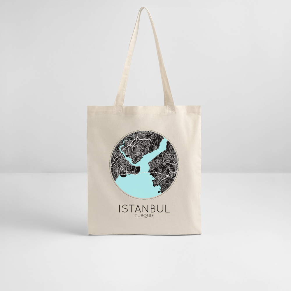 Tote Bag Istanbul Bio Coloris Clair – Plan d’Istanbul - écru doux