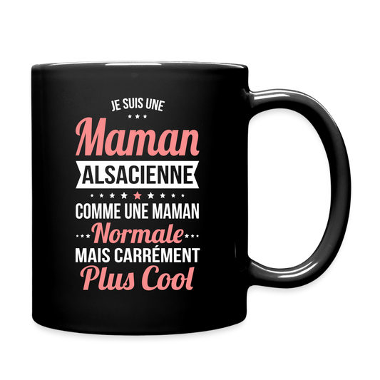 Mug uni - Maman Alsacienne plus cool - noir