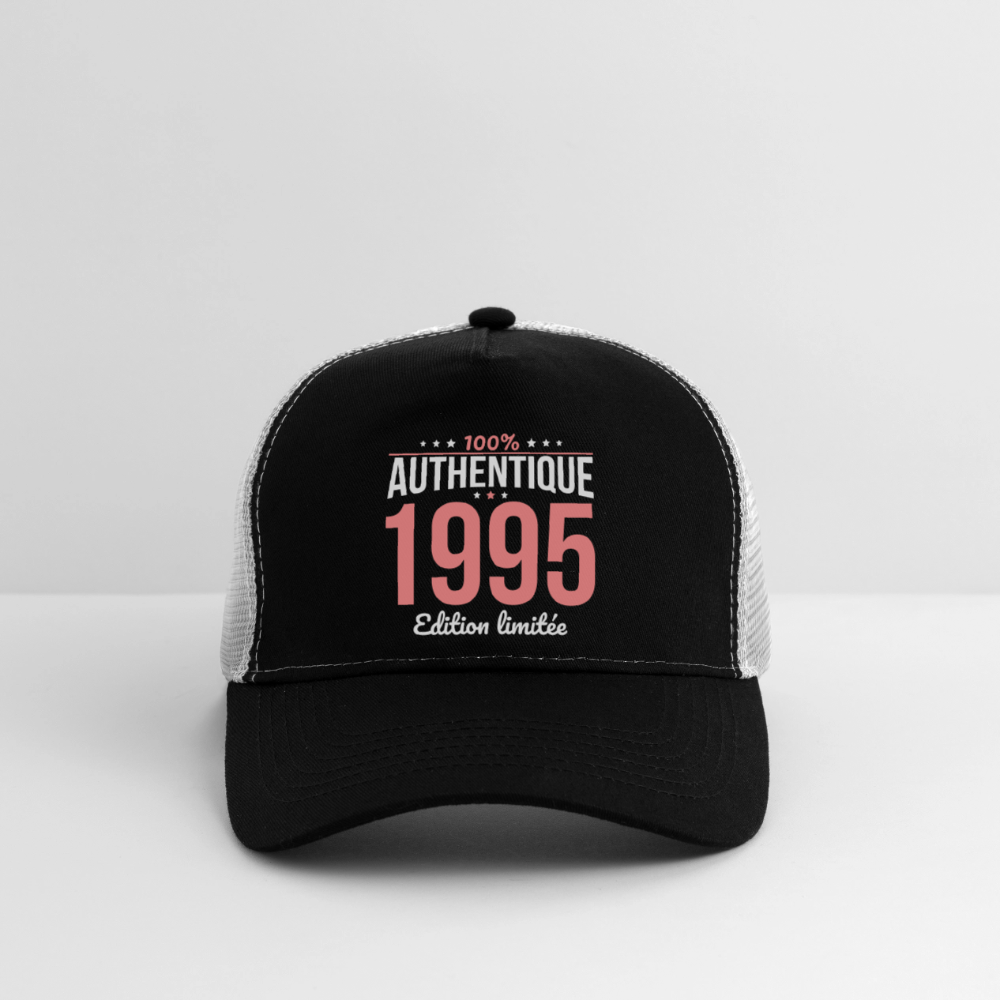 Casquette Trucker - Anniversaire 30 Ans - 100% Authentique 1995 - noir/gris pierre