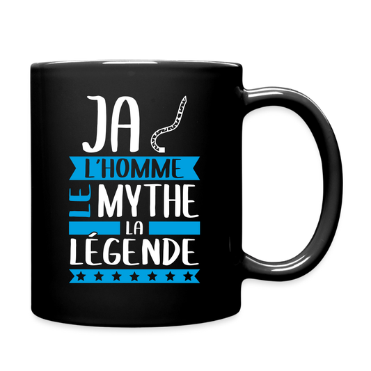 Mug uni Jacques rébus – L’homme, le mythe, la légende - noir