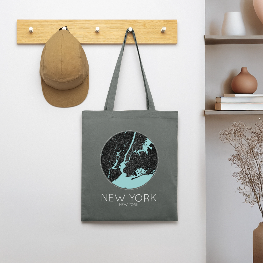 Tote Bag New York Bio – Plan de New York - charbon