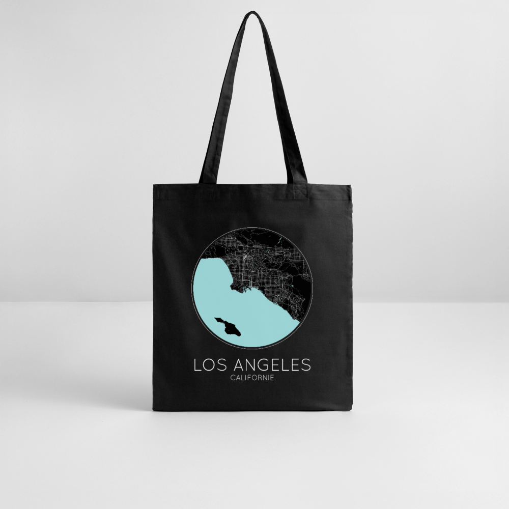 Tote Bag Los Angeles Bio – Plan de Los Angeles - noir