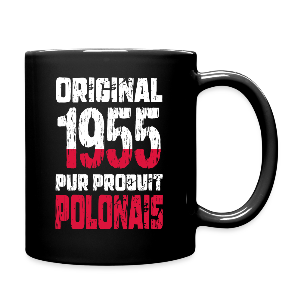 Mug uni - Anniversaire 70 Ans - Original 1955 - Pur produit Polonais - noir