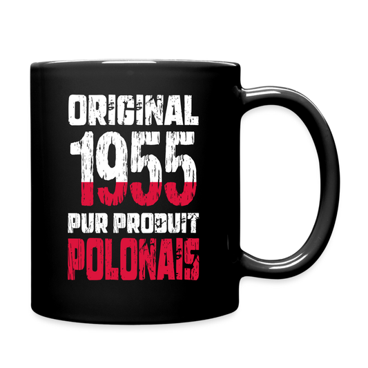 Mug uni - Anniversaire 70 Ans - Original 1955 - Pur produit Polonais - noir