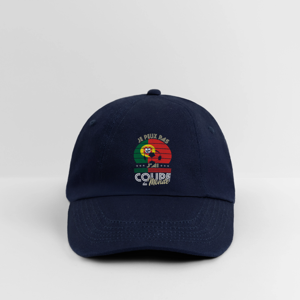 Casquette classique - Je peux pas j'ai Coupe du Monde - Portugal - bleu/bleu
