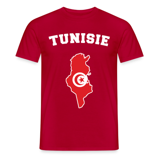T-shirt Homme - Tunisie - rouge