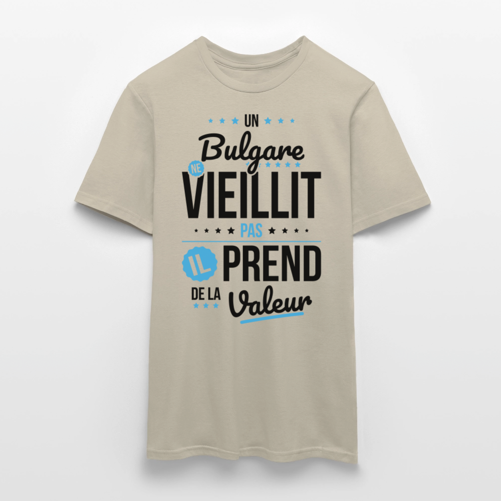T-shirt Homme - Un Bulgare ne vieillit pas - beige sable