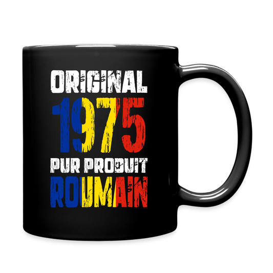 Mug uni - Anniversaire 50 Ans - Original 1975 - Pur produit Roumain - noir