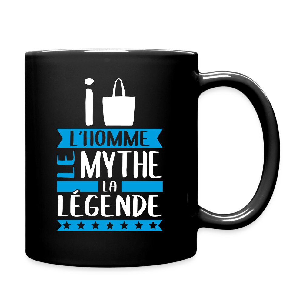 Mug uni Isaac rébus – L’homme, le mythe, la légende - noir