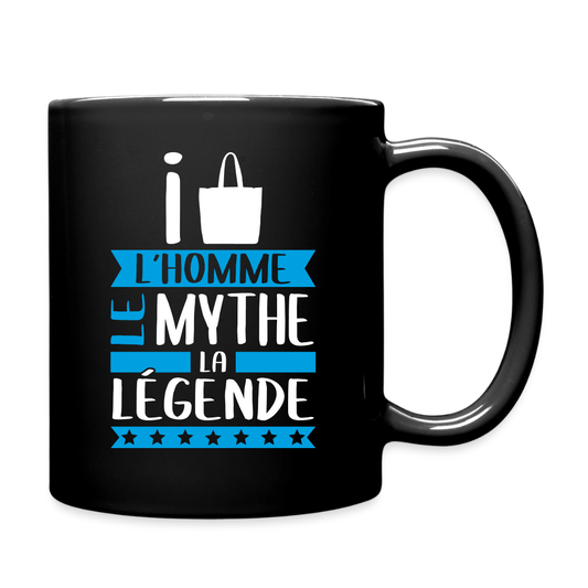 Mug uni Isaac rébus – L’homme, le mythe, la légende - noir