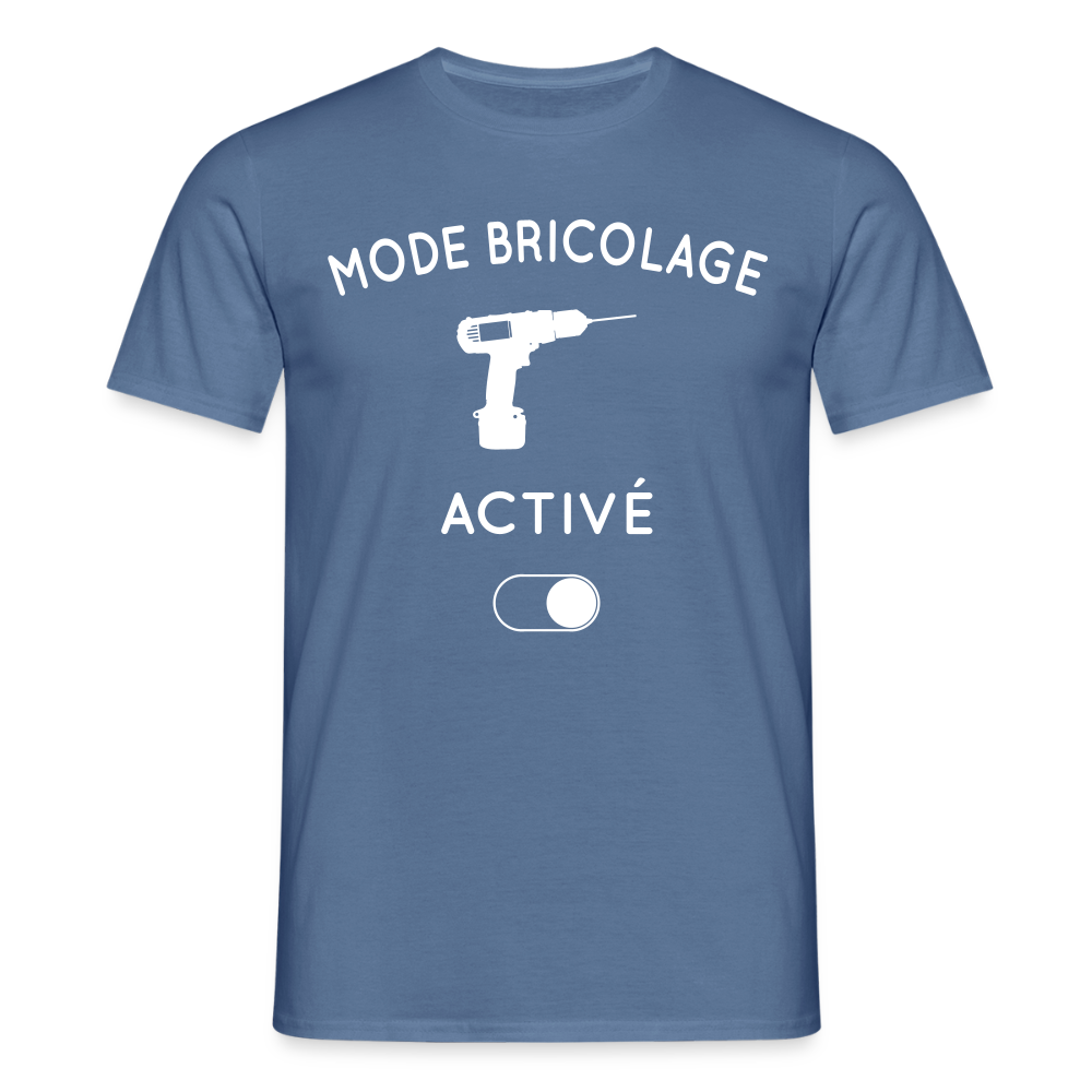 T-shirt Homme - Mode bricolage activé - bleu pigeon 