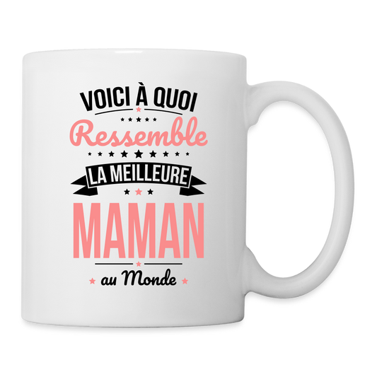 Mug blanc - Voici à quoi ressemble la meilleure Maman au monde - blanc