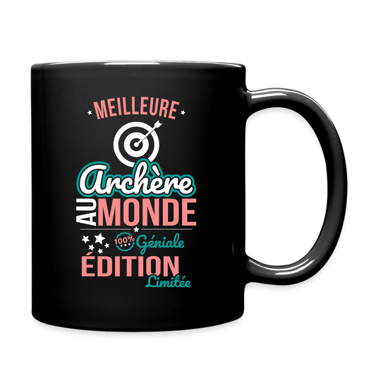 Mug uni - Meilleure Archère au monde - 100% géniale - noir