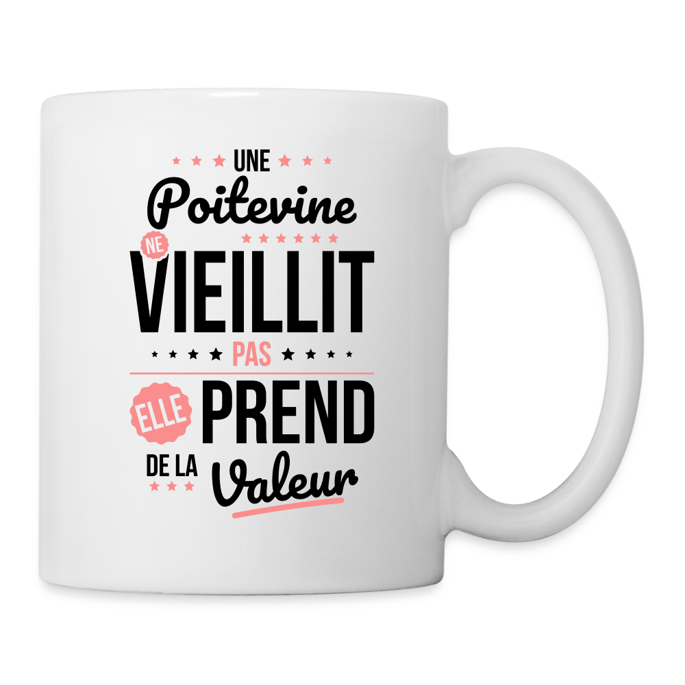 Mug blanc - Une Poitevine ne vieillit pas - blanc