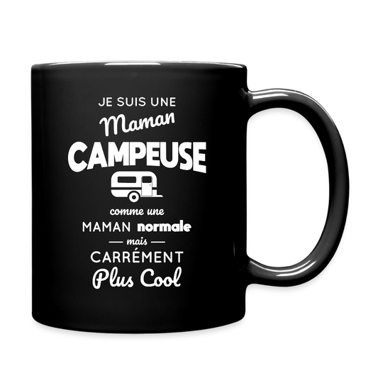 Mug uni - Maman campeuse plus cool - noir