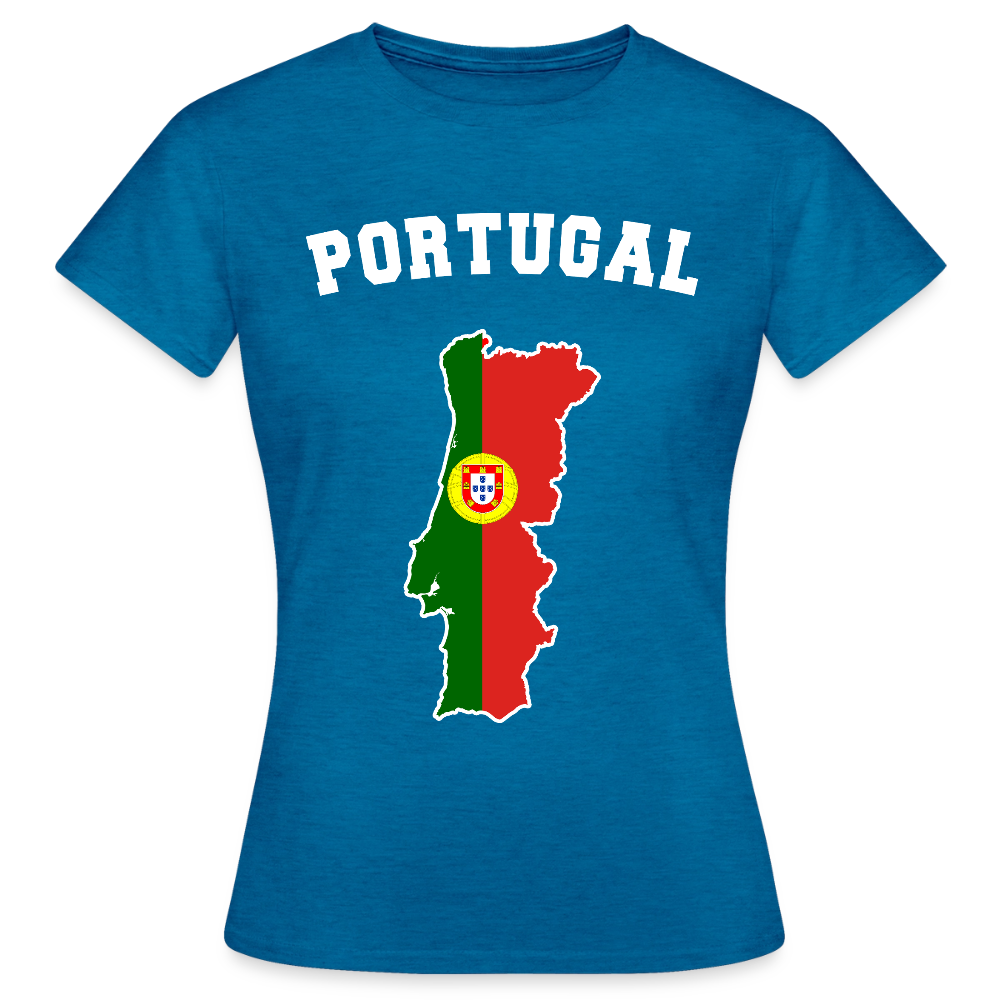 T-shirt Femme - Portugal - bleu saphir antique chiné