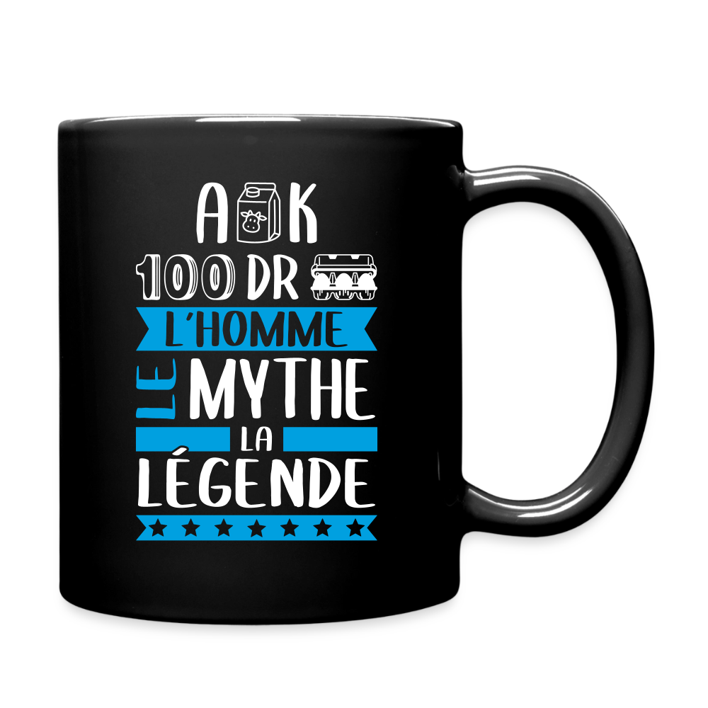 Mug uni Alexandre rébus – L’homme, le mythe, la légende - noir