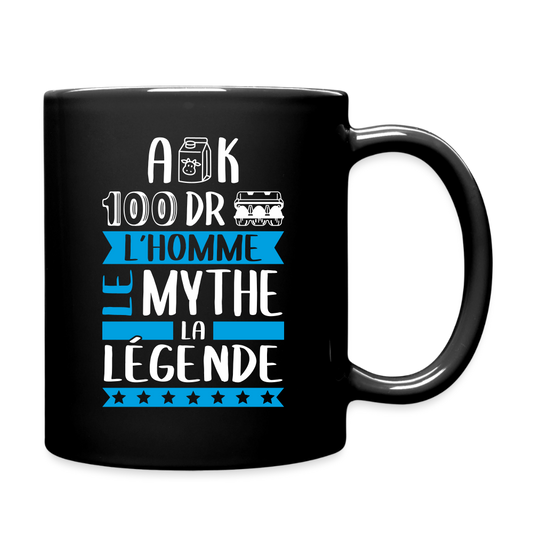 Mug uni Alexandre rébus – L’homme, le mythe, la légende - noir