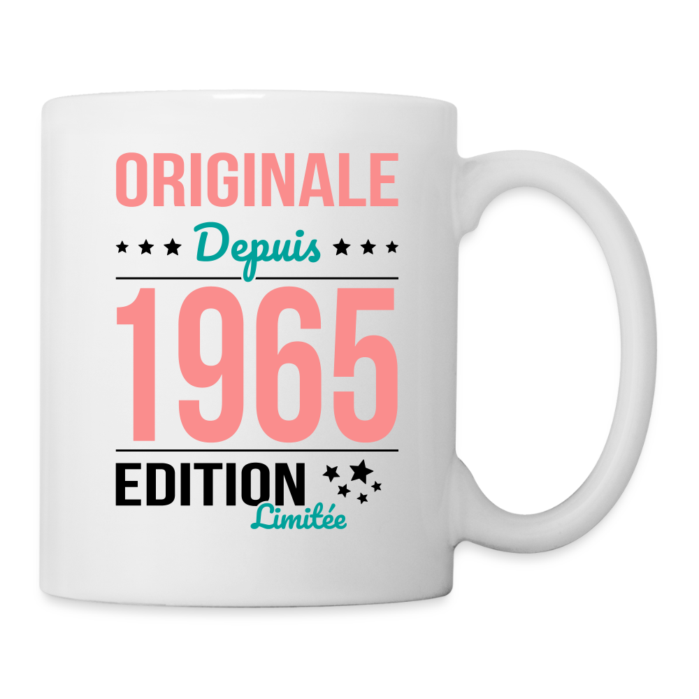 Mug blanc - Anniversaire 60 Ans - Originale depuis 1965 - blanc
