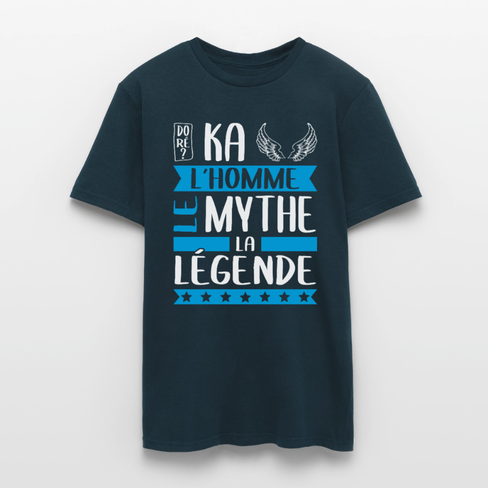 T-shirt homme Michaël rébus – L’homme, le mythe, la légende - marine