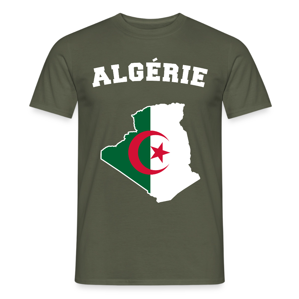 T-shirt Homme - Algérie - vert militaire
