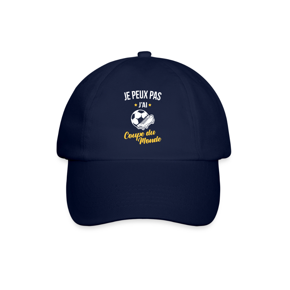 Casquette classique - Je peux pas j'ai Coupe du Monde - bleu/bleu