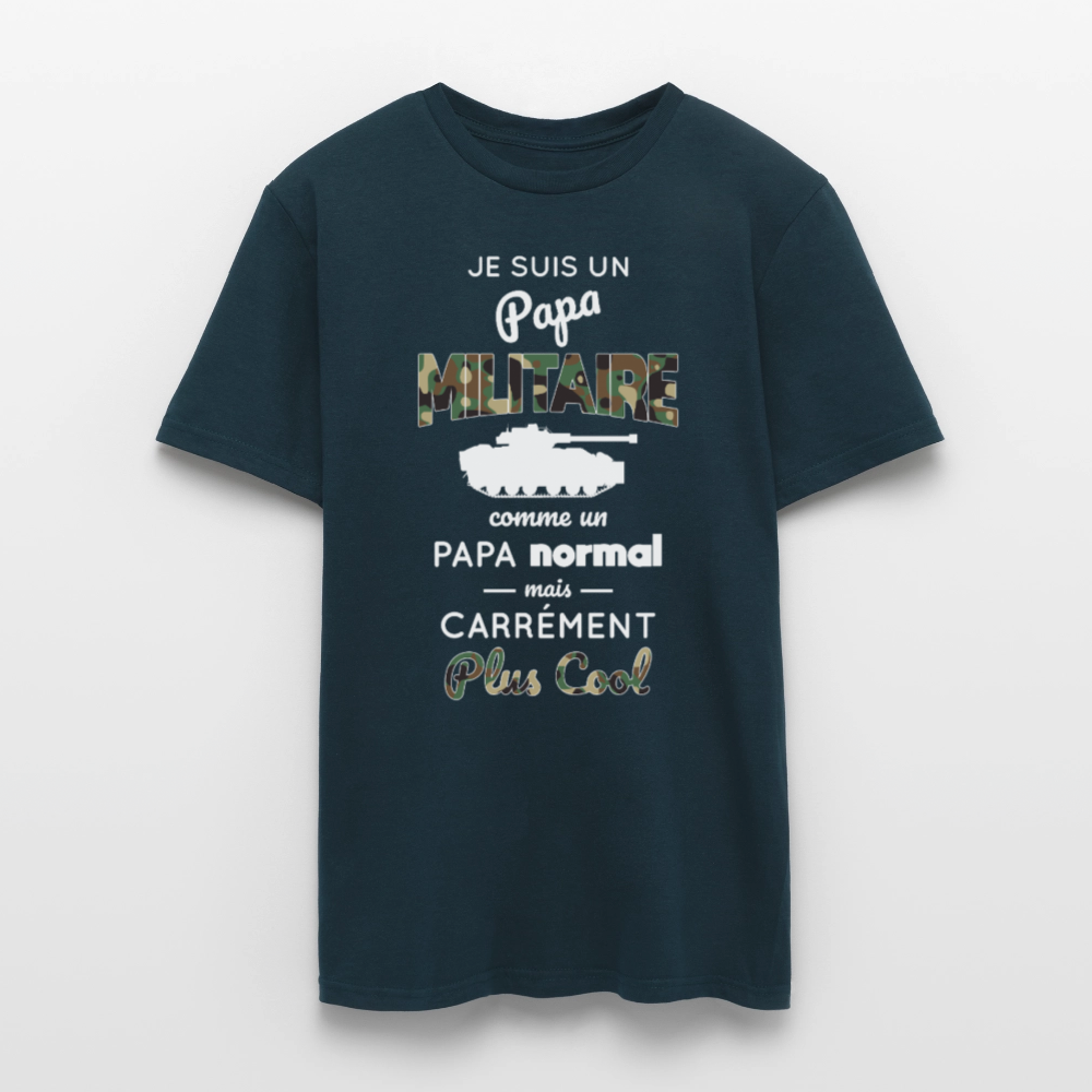 T-shirt Homme - Papa militaire plus cool - marine
