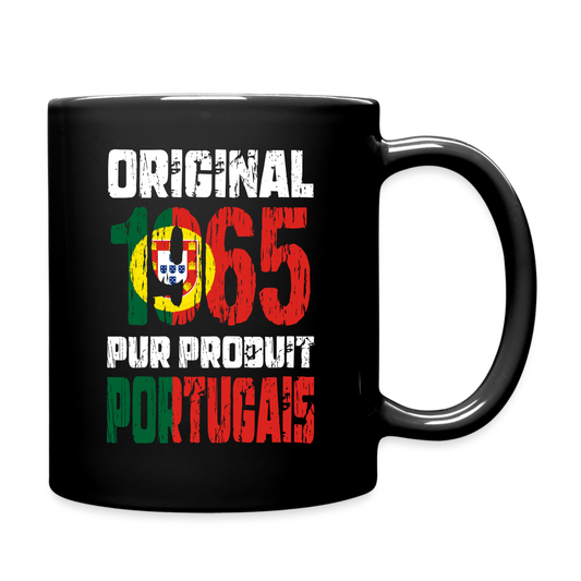 Mug uni - Anniversaire 60 Ans - Original 1965 - Pur produit Portugais - noir